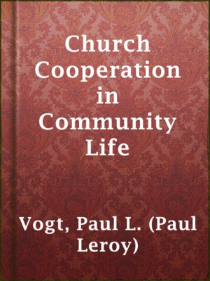 cover image of Church Cooperation in Community Life